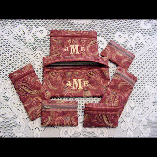 Ann M Zipper Bag Set