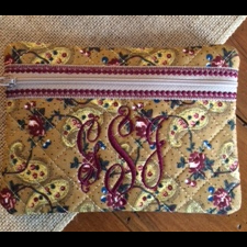 Monogrammed Cosmetic Bag